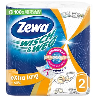 Zewa | Role de bucatarie Wisch & Weg, 2 straturi, 2 role