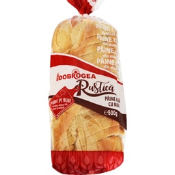 Paine rustica, alba, cu maia 500g