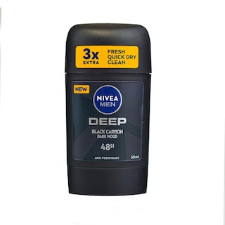 Nivea Men | Deodorant stick Deep Black Carbon Dark Wood 50ml