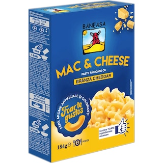 Baneasa | Paste fainoase cu branza Cheddar 184g