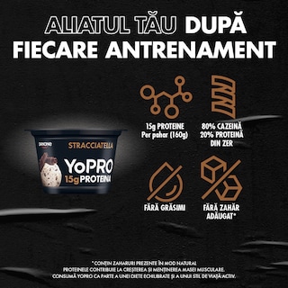 YoPRO | Iaurt bogat in proteine Stracciatella 160g