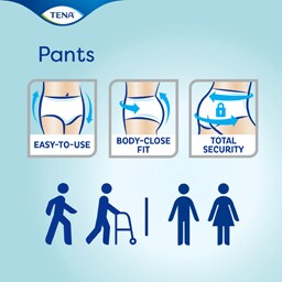 Tena | Chilot incontinenta adulti unisex, L, 10 bucati