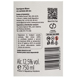 Purcari | Sapiens | Vin alb sec Sauvignon Blanc 0.75L
