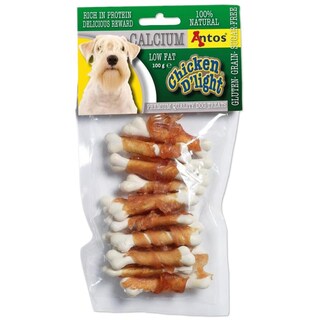 Antos | Recompense pentru caini Calcium cu pui 100g