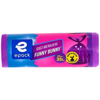 epack | Saci menajeri Funny Bunny, 35L, 20 buc.