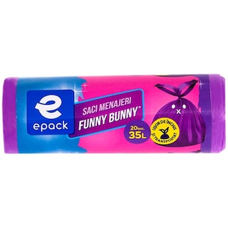 epack | Saci menajeri Funny Bunny, 35L, 20 buc.