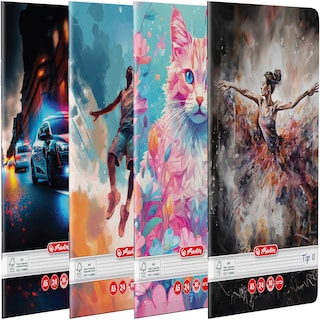 Herlitz | Caiet tip II A5, 24 file