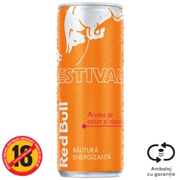 Energizant cu aroma de caise si capsuni 250ml