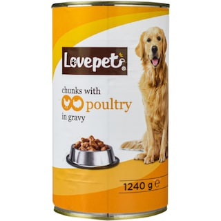 Lovepet | Hrana umeda pentru caini, cu pasare in sos 1240g
