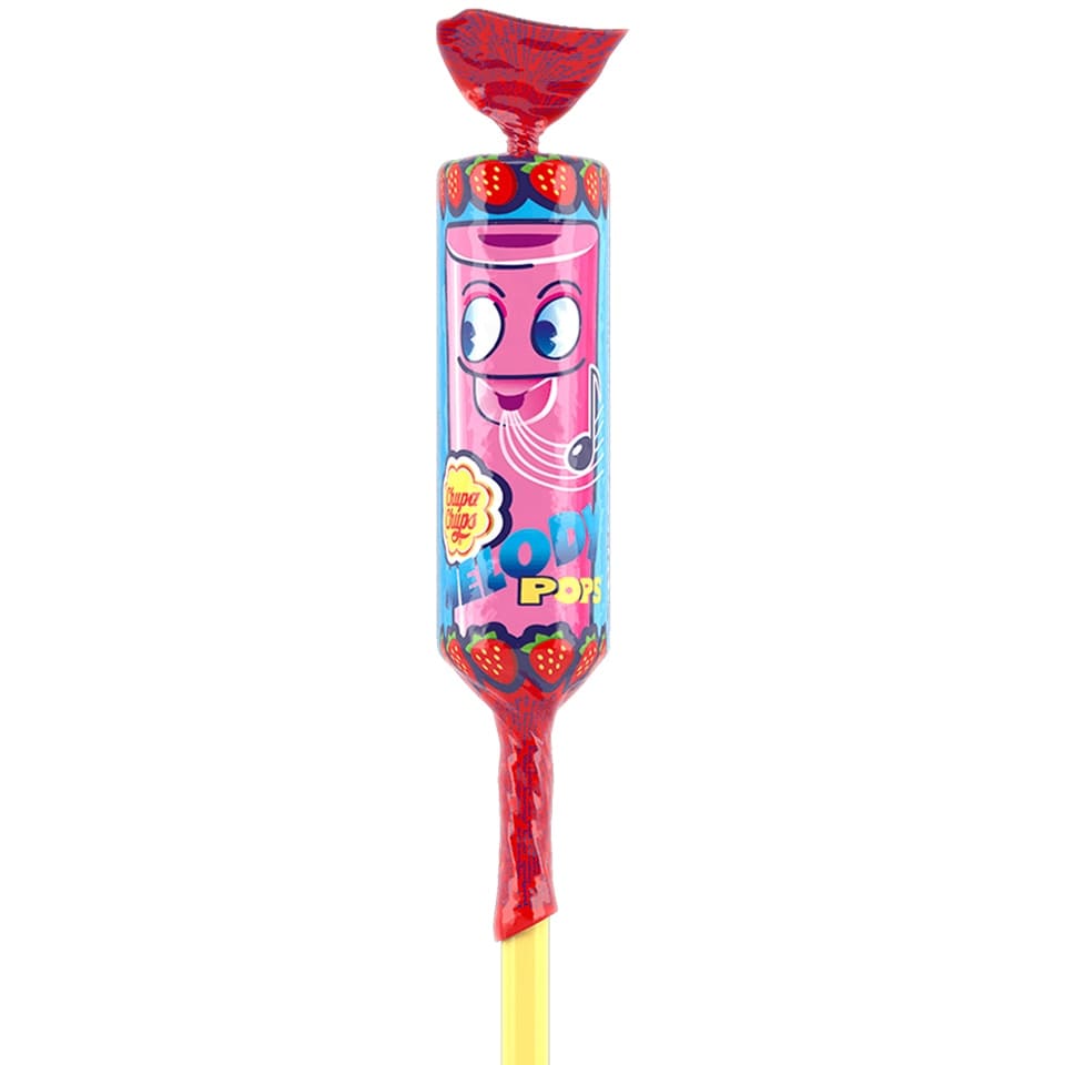 Chupa Chups | Acadea cu aroma de capsuni Melody Pops 15g | Mega-image