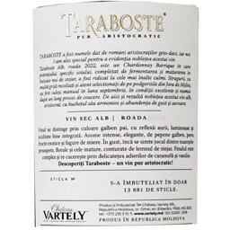 Chateau Vartely | Taraboste | Vin alb sec 0.75L