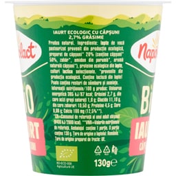 Napolact Bio | Iaurt cu capsuni 130g
