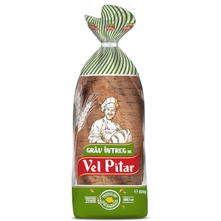 Vel Pitar | Grau intreg | Paine dietetica integrala feliata 500g