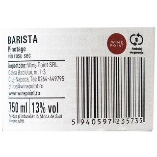 Barista | Vin rosu sec Pinotage 0.75L