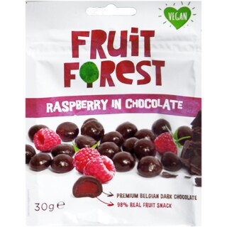 Fruit Forest | Gustari din zmeura invelite in ciocolata 30g