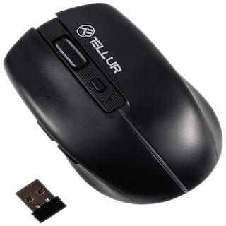 Tellur | Mouse fara fir, silentios, negru