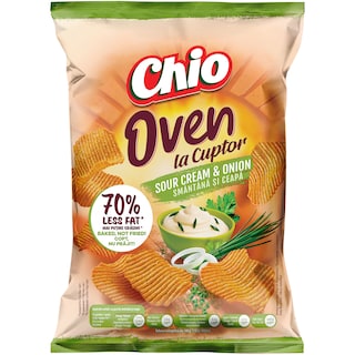 Chio | Snack din cartofi, cu gust de smantana si ceapa 100g
