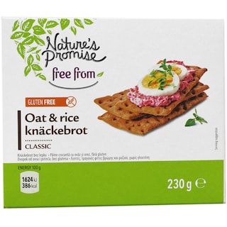 Nature's Promise | Paine crocanta cu ovaz si orez, fara gluten 230g