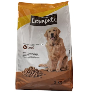 Lovepet | Hrana uscata pentru caini adulti, cu vita 2kg
