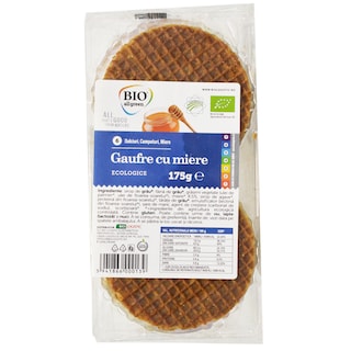 Bio All Green | Gaufre cu miere, ecologice 175g