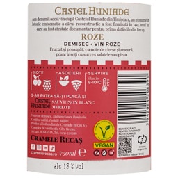 Castel Huniade | Vin roze demisec  0.75L