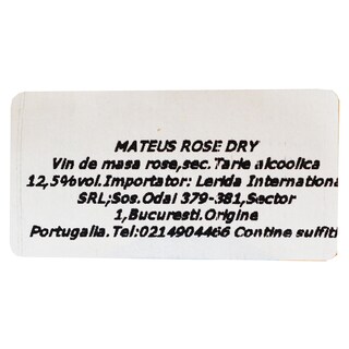 Mateus | Vin roze sec 0.75L
