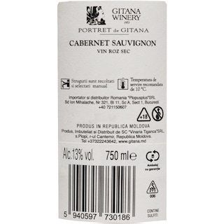 Gitana Winery | Vin roze sec Cabernet Sauvignon 0.75L