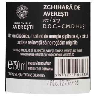 Domeniile Averesti | Vin alb Zghihara 0.75L