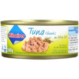 Ton bucati in ulei de masline 160g