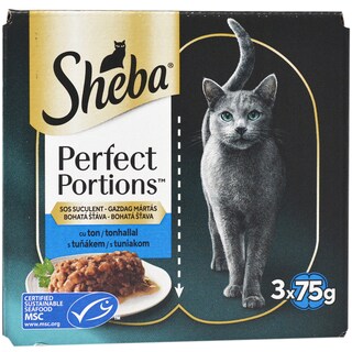 Sheba | Perfect Portions | Hrana umeda pentru pisici, cu ton 6x37.5g