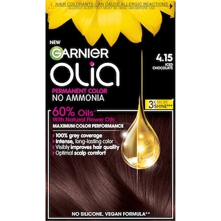 Garnier | Vopsea permanenta pentru par, fara amoniac, 4.15, Iced Chocolate