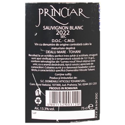 Tohani | Princiar | Vin Sauvignon Blanc 0.75L
