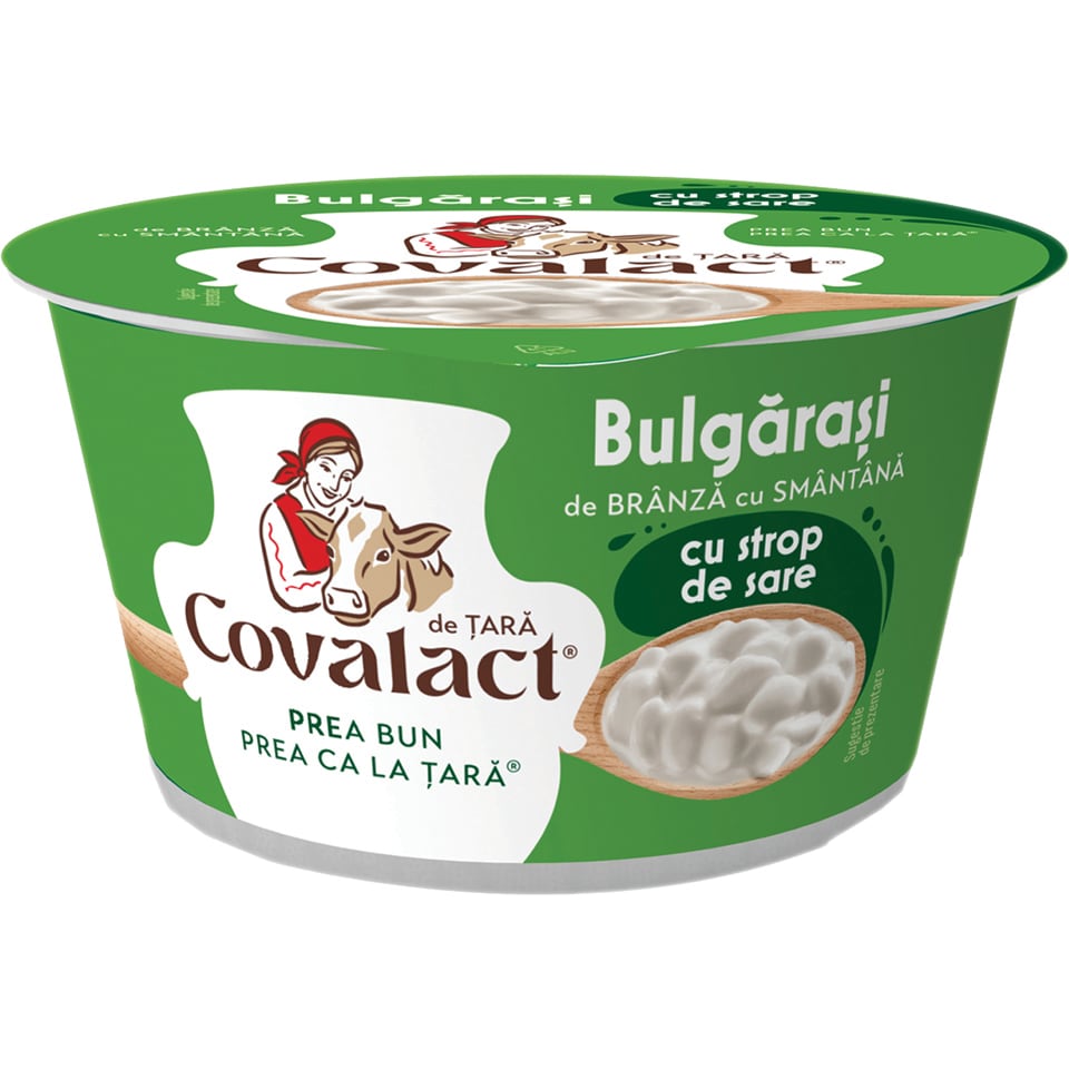 Bulgarasi de branza si un strop de sare 5.5% grasime 180g (cu card Connect)