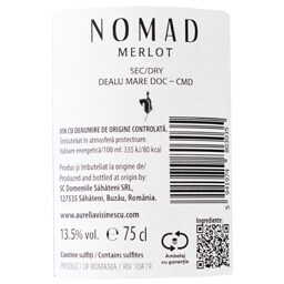 Nomad | Vin rosu sec Merlot 0.75L