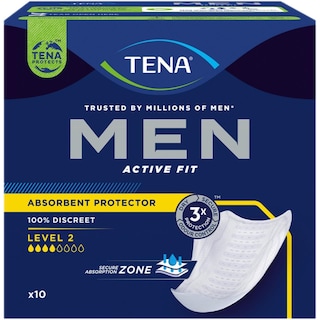 Tena | Men | Absorbante incontinenta barbati Active Fit Level 2, 10 bucati