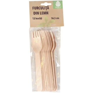 Pack It Nature | Furculite din lemn 12 bucati