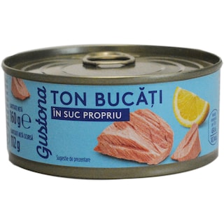 Gustona | Ton bucati, in suc propriu 160g