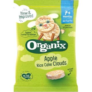 Organix | Rondele ecologice din orez cu mere 40g