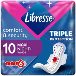 Libresse | Absorbante Maxi Goodnight, 10 bucati