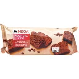 Prajitura cu cacao si fulgi de ciocolata 300g