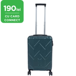 French Bull | Geanta de voiaj cu roti, 57x37x23cm, petrol