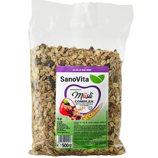 Sano Vita | Musli cu cereale si stafide 500g