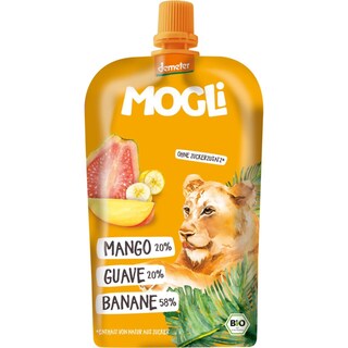 Mogli | Piure ecologic din banane, guava & mango 120g