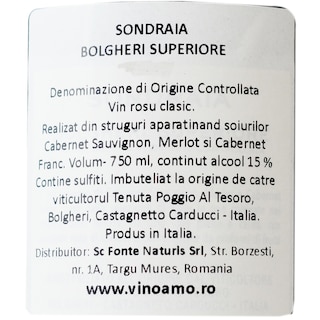 Sondraia | Vin rosu Cabernet Sauvignon, Merlot, Cabernet Franc 0.75L