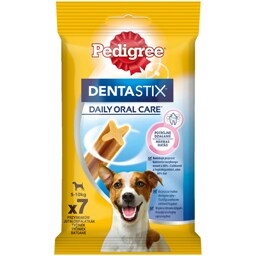Pedigree | DentaStix | Hrana complementara pentru caini, 5-10 kg, 7 batoane, 110g