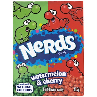 Nerds | Bomboane cu aroma de pepene si cirese 46.7g