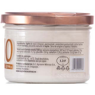 Laptaria cu caimac | Iaurt 10% grasime 190g