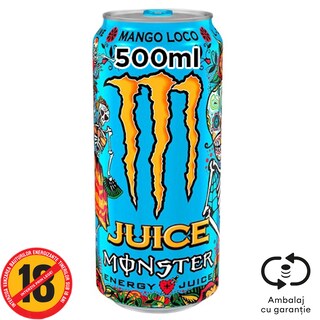 Monster | Bautura energizanta Mango Loco 0.5L