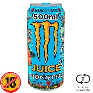 Monster | Bautura energizanta Mango Loco 0.5L