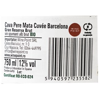 Pere Mata | Vin spumant alb brut 0.75L